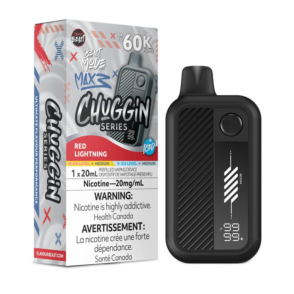 Flavour Beast Beast Mode MAX 3 60K Disposable Vape - Red Lightening Iced